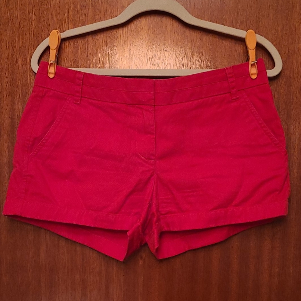 J Crew Chino Shorts 3" Inseam Red